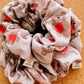 Valentine Bear Scrunchie | XL scrunchie | gift's for her | Valentines Day | XXL scrunchies