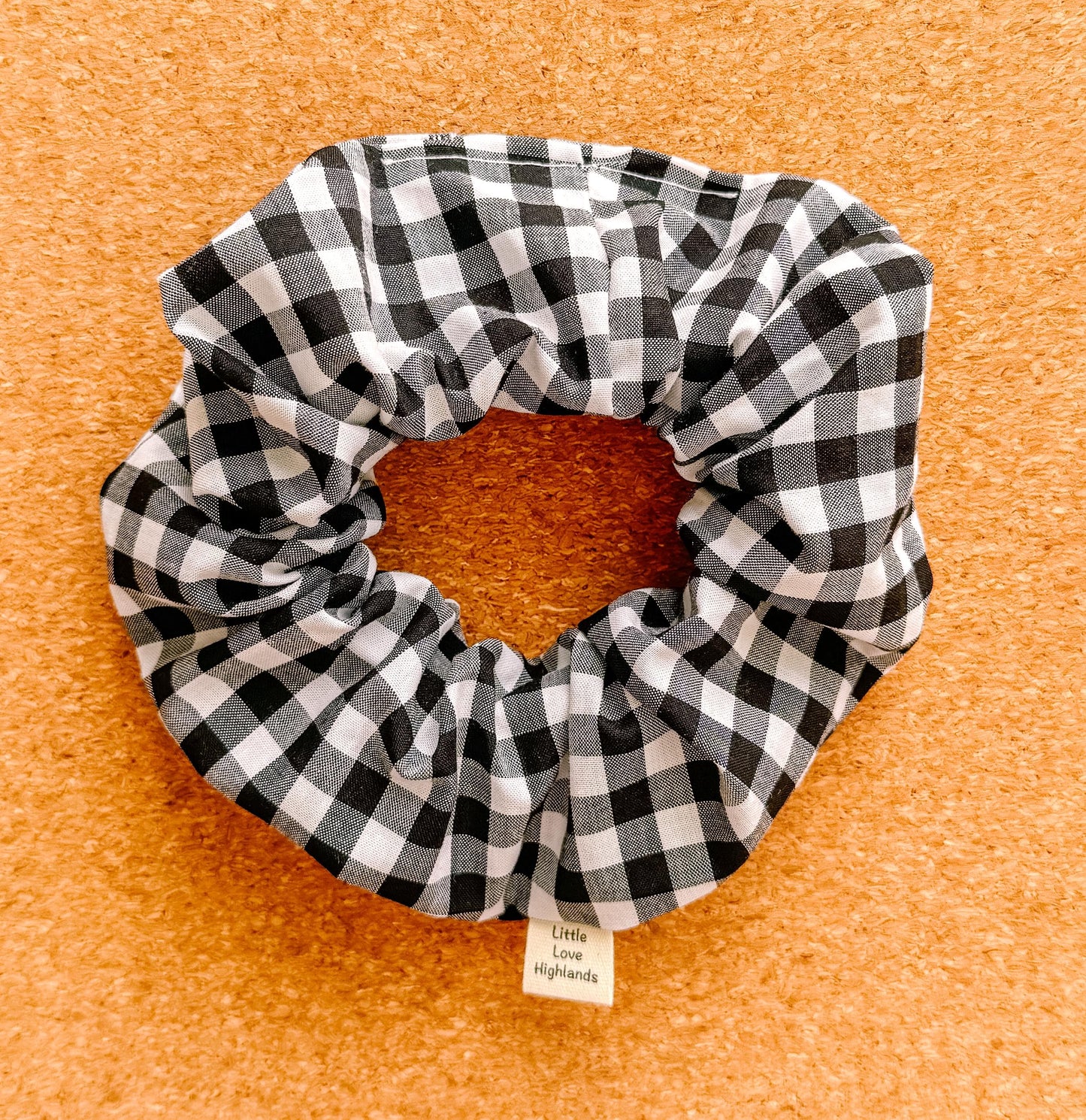 Black & White Gingham Scrunchie | gingham | mini me | gifts for her | XL scrunchie