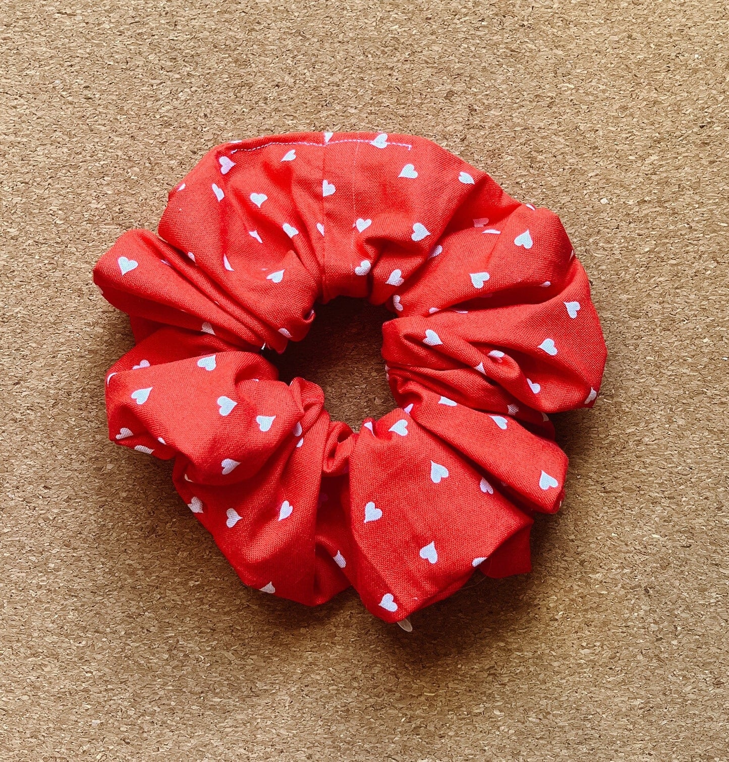 Valentine Hearts Scrunchie | Valentines Day | XL scrunchie | Valentines gift | gift's for her | Hearts | free shipping